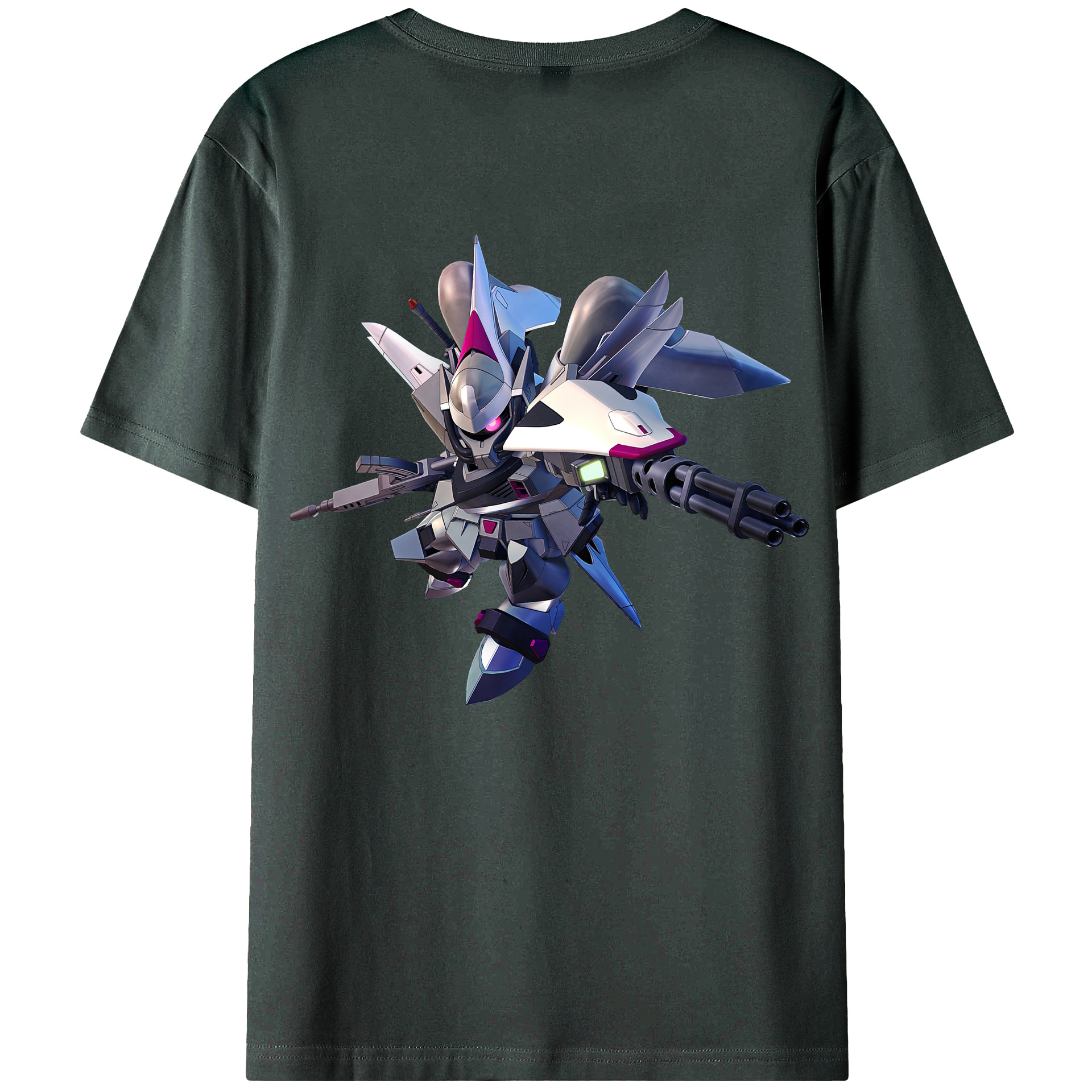 （画像用） 機動戦士ガンダム Mobile Suit Gundam 綿100％ メンズ半袖Tシャツ（バックプリント） 通気性